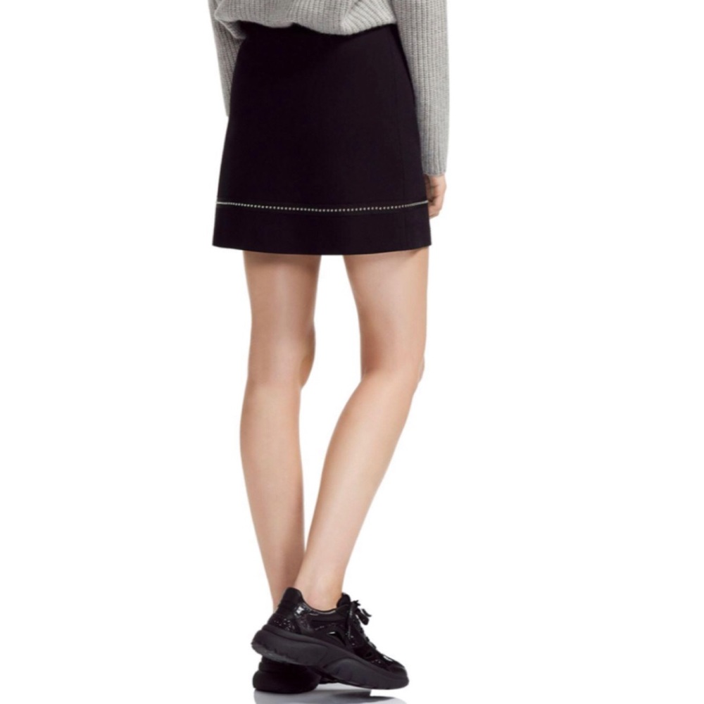 Maje front zip studded skirt - Picture 5 of 8